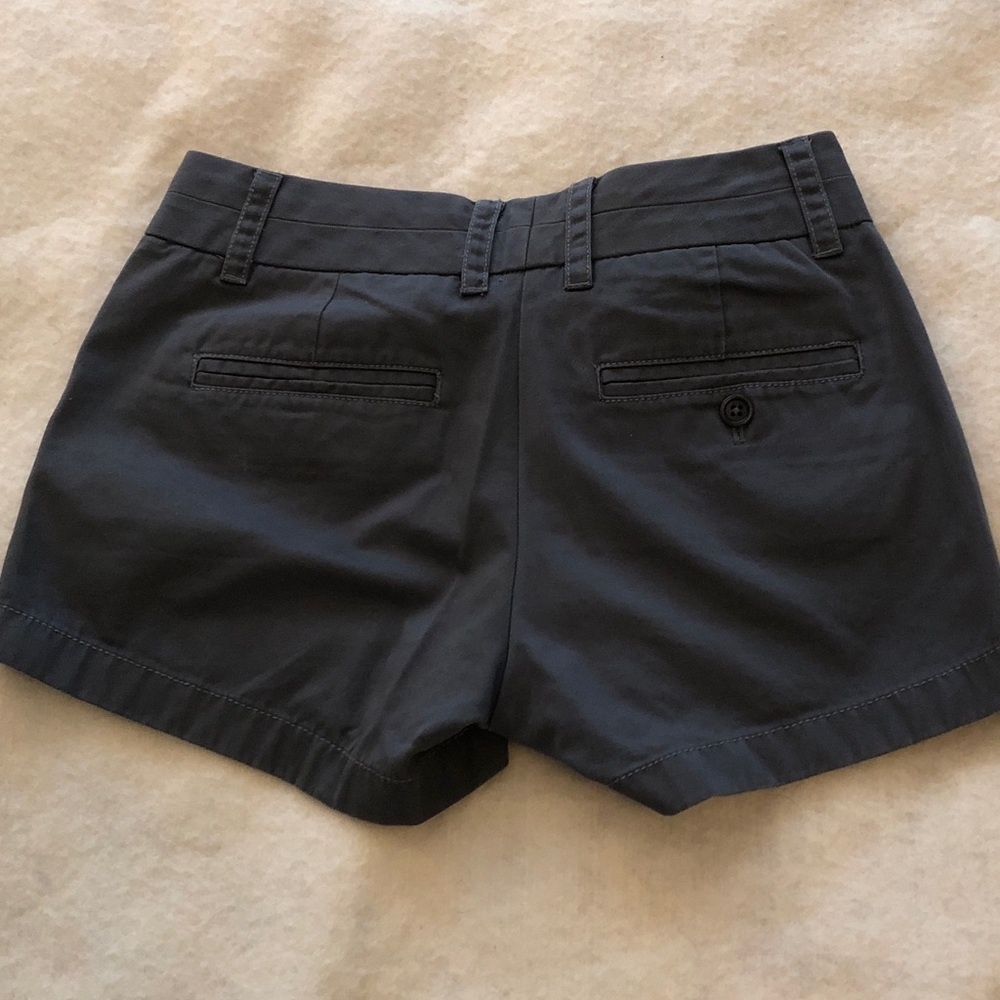 J Crew Gray Chino Shorts Size 00 Preppy - Picture 3 of 5